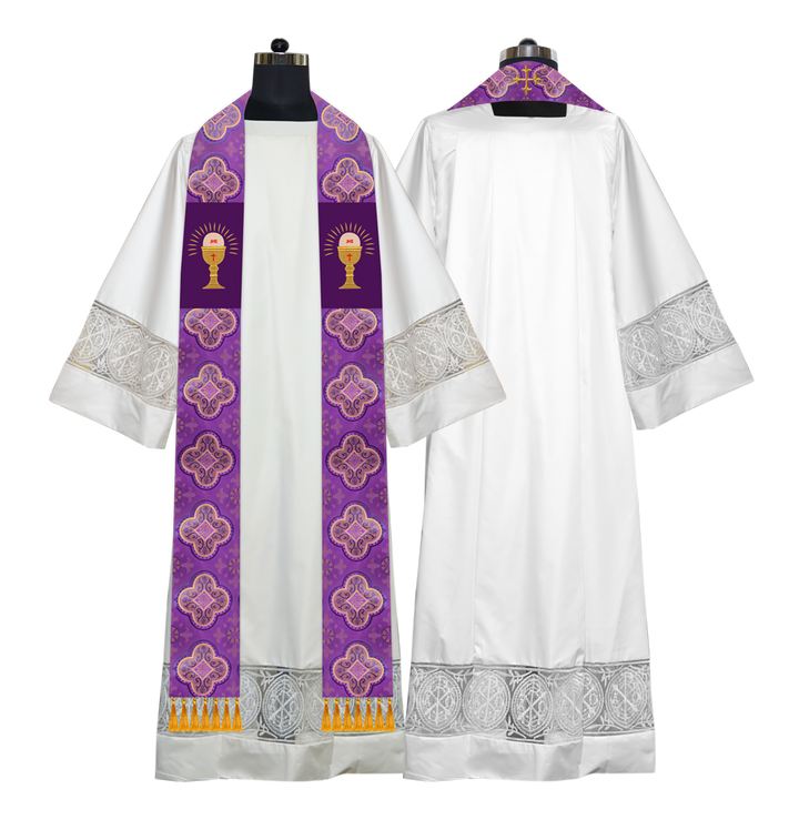 Embroidered Priest Stole with Motif