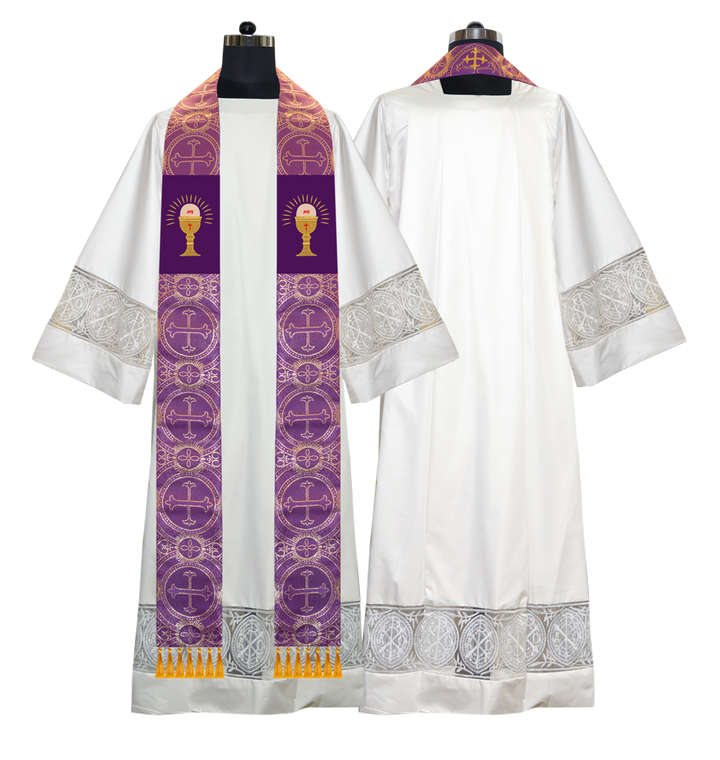 Embroidered Priest Stole with Motif