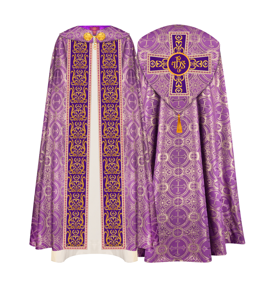GOTHIC COPE VESTMENTS WITH ADORNED ORPHREY