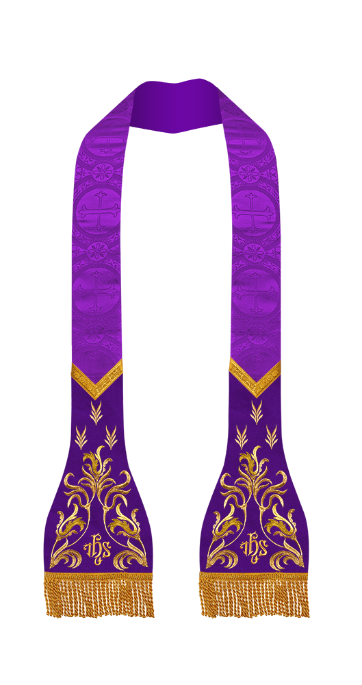 Lustrous Roman Stole Vestments - Cathedral collection