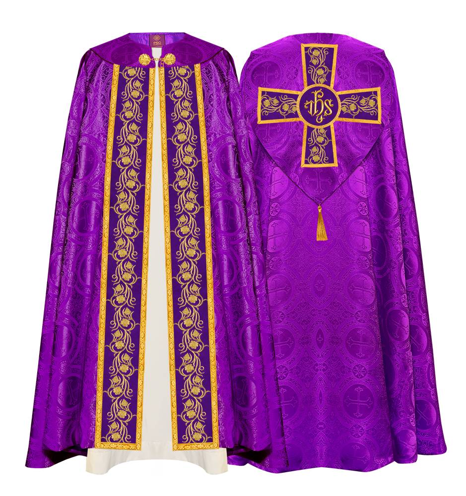 GOTHIC COPE VESTMENT WITH ORNATE EMBROIDERY