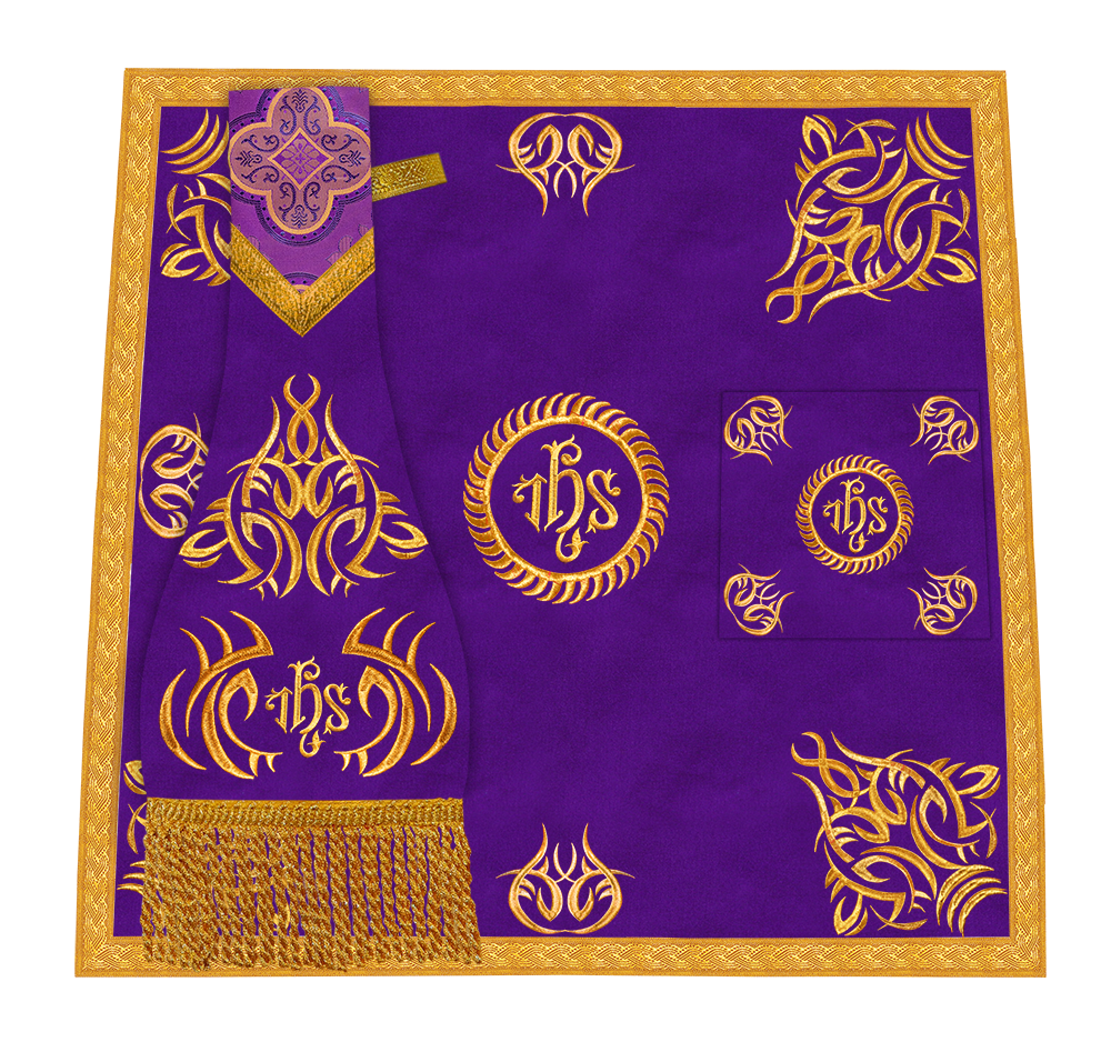 Marvelous mass set with Golden Embroidery - Angelic collection