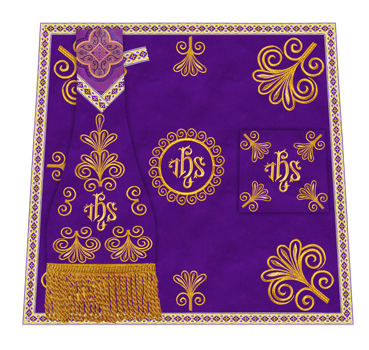 Ornate Embroidery Mass Set with Motif