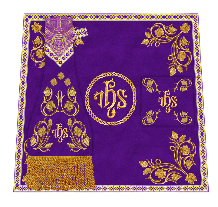 Grapes Embroidery Mass set with Motif