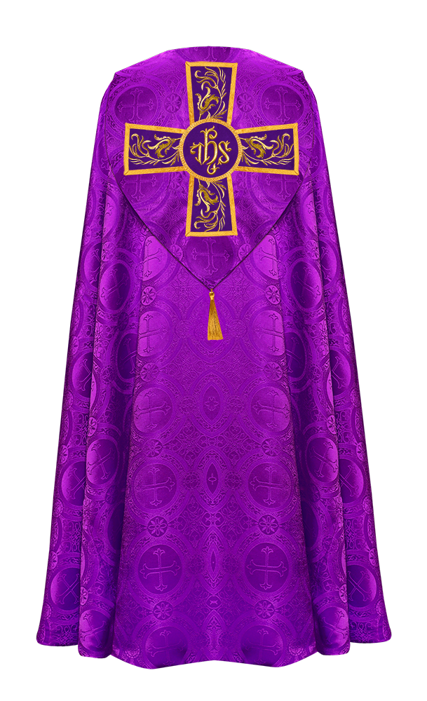 GOTHIC COPE EXECUTED WITH EMBROIDERED ORPHREY