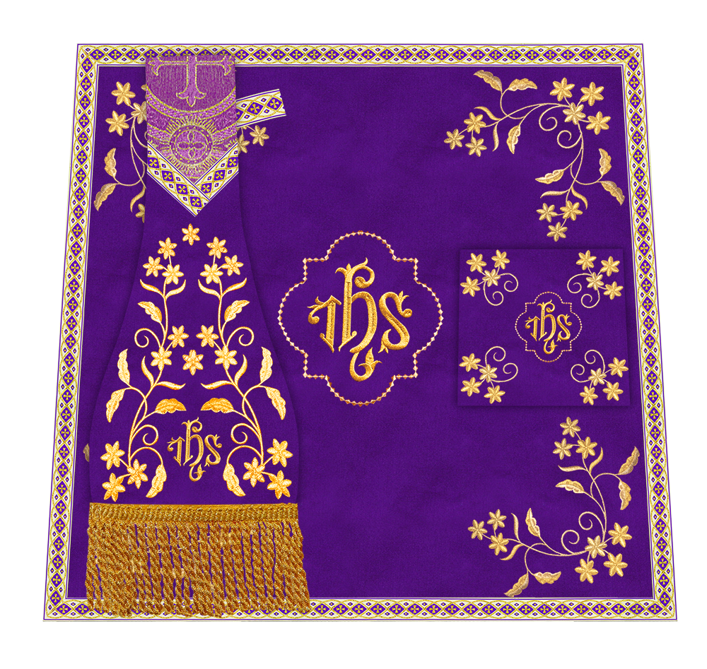 Floral Embroidery Spiritual Mass Set