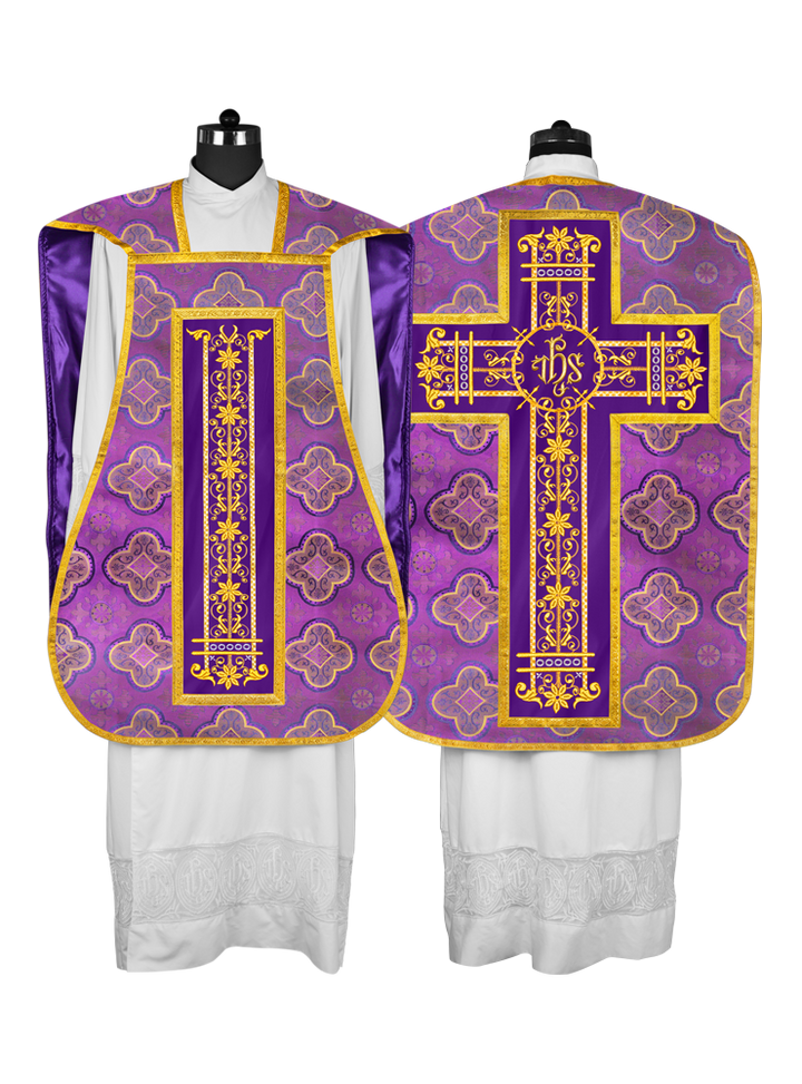 Roman embroidered chasuble vestment - Contemporary collection