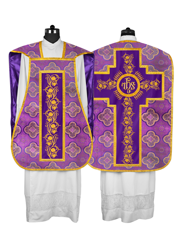 Catholic fiddleback chasuble vestment - Grapes collection
