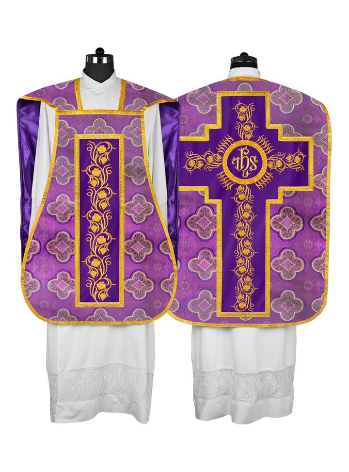 Catholic fiddleback chasuble vestment - Grapes collection