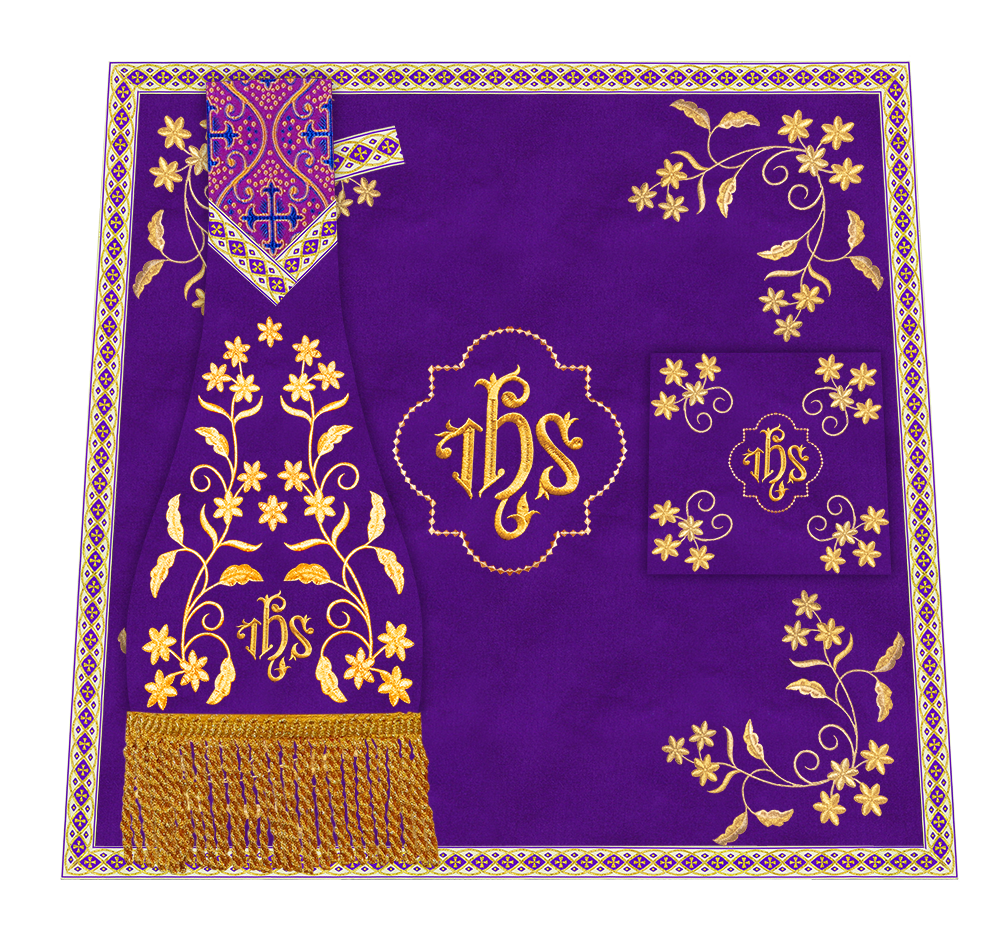 Floral Embroidery Spiritual Mass Set