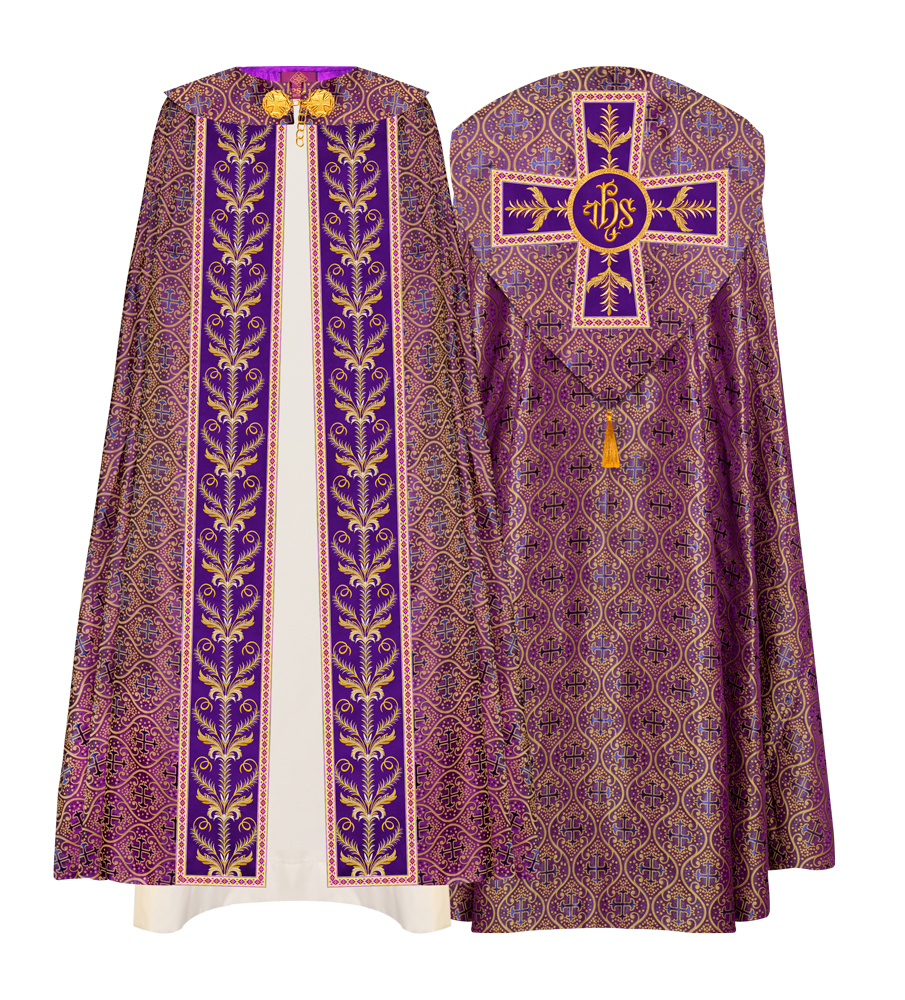GOTHIC COPE VESTMENTS ADORNED WITH DETAILED BRAIDS