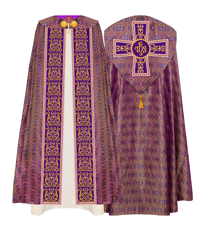 GOTHIC COPE VESTMENTS WITH ADORNED ORPHREY