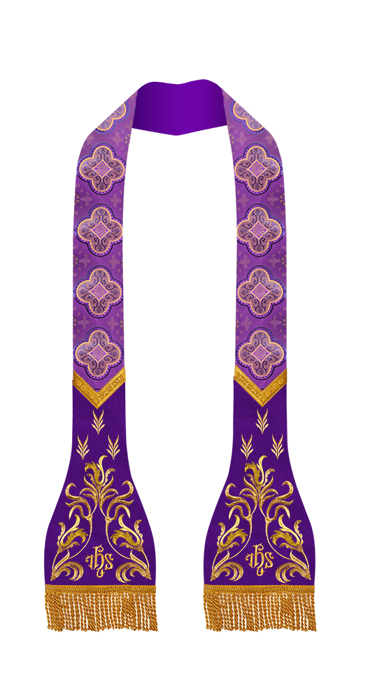 Lustrous Roman Stole Vestments - Cathedral collection
