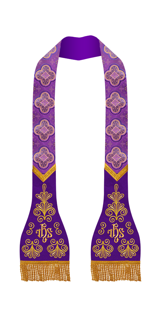 Roman stole with golden embroidery - Flourish collection