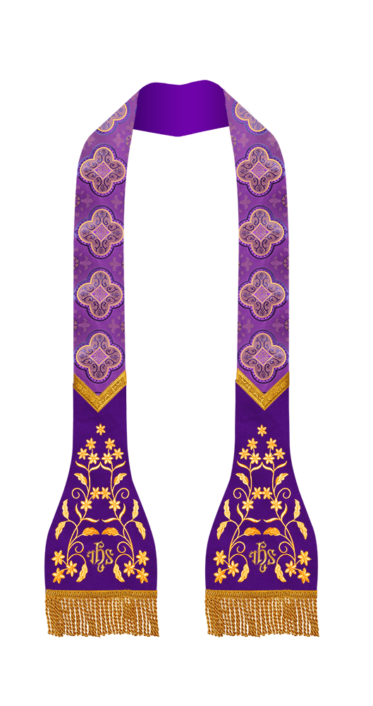 Solemn Roman Stole Vestments - Floral collection