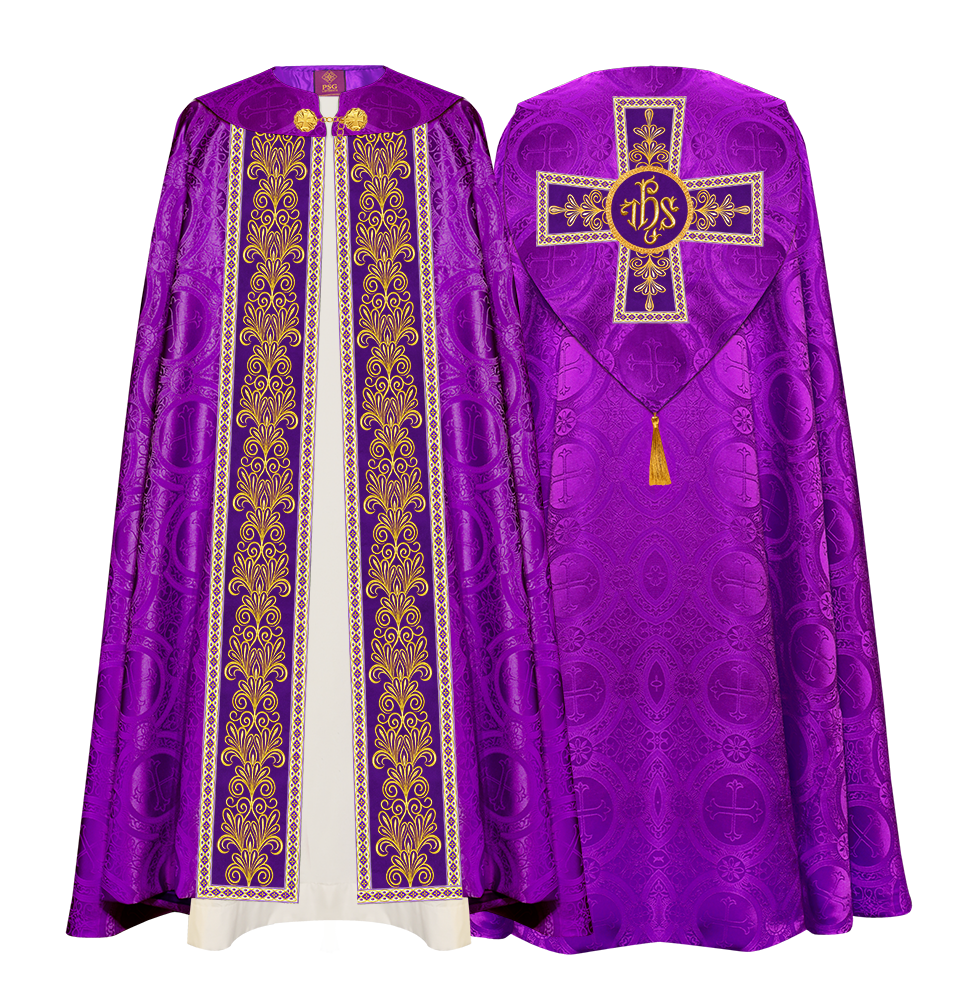 Gothic Cope vestments with Spiritual Motifs and Trims