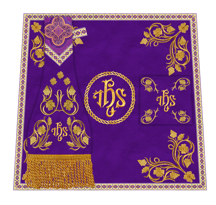 Grapes Embroidery Mass set with Motif