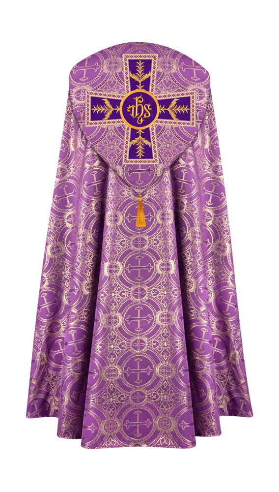 GOTHIC COPE VESTMENTS ADORNED WITH DETAILED BRAIDS