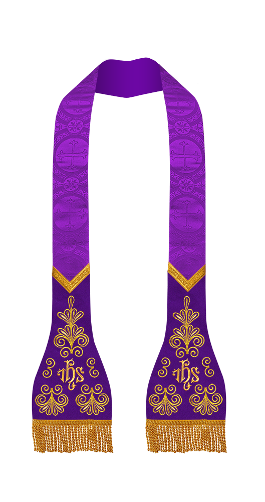 Roman stole with golden embroidery - Flourish collection