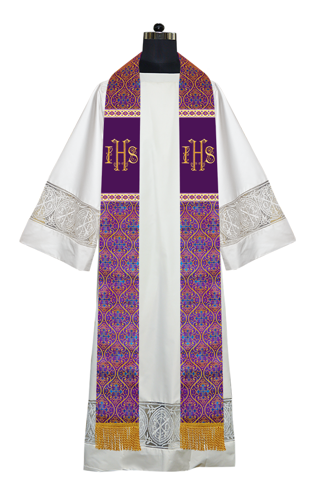Embroidered IHS Ordination Stole