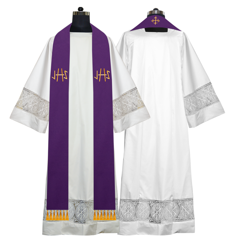 Embroidered Priest Stole with Motif