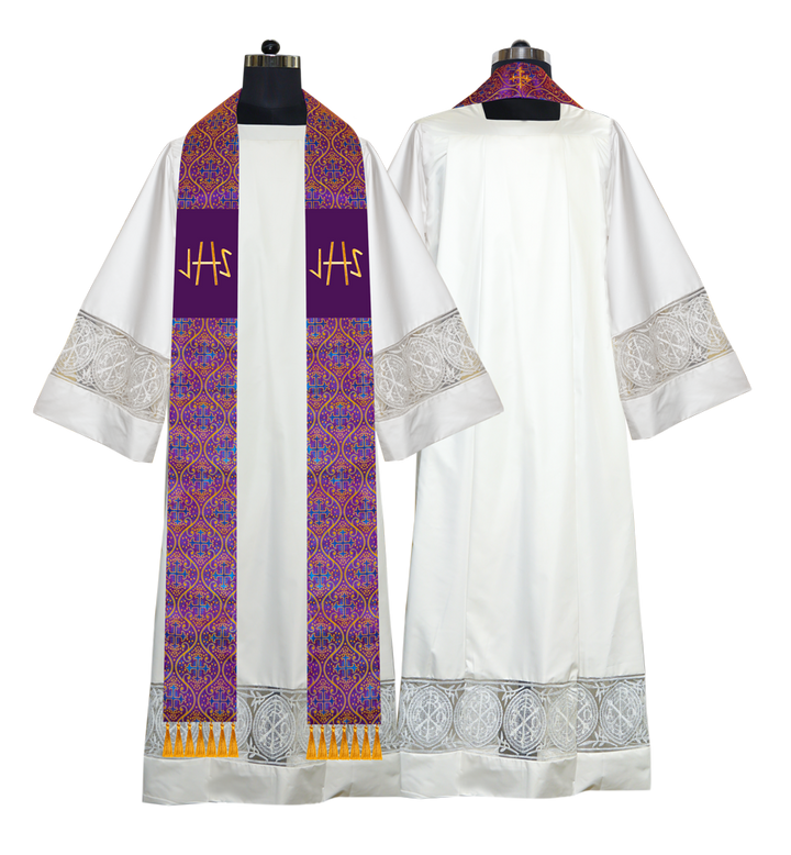 Embroidered Priest Stole with Motif