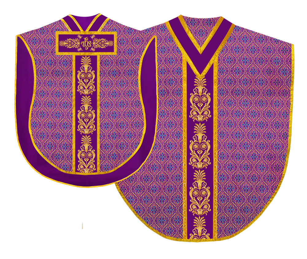 BORROMEAN CHASUBLE WITH ADORNED ORPHREY