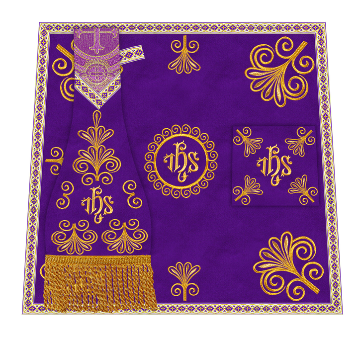 Ornate Embroidery Mass Set with Motif