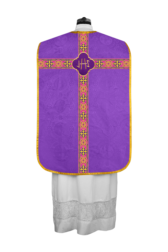 Roman Fiddleback with Woven Braided Trims