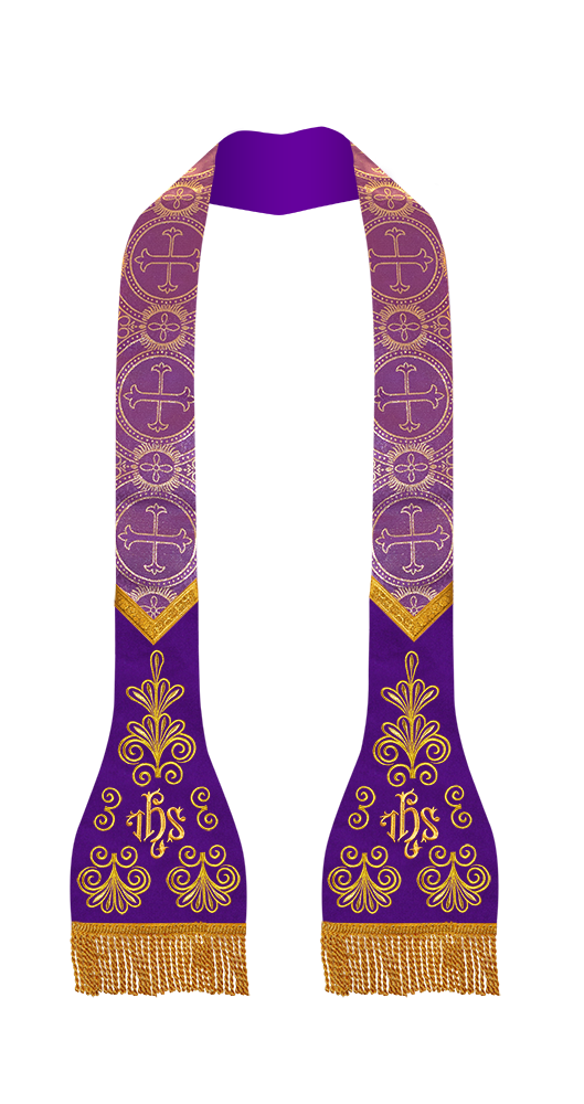Roman stole with golden embroidery - Flourish collection