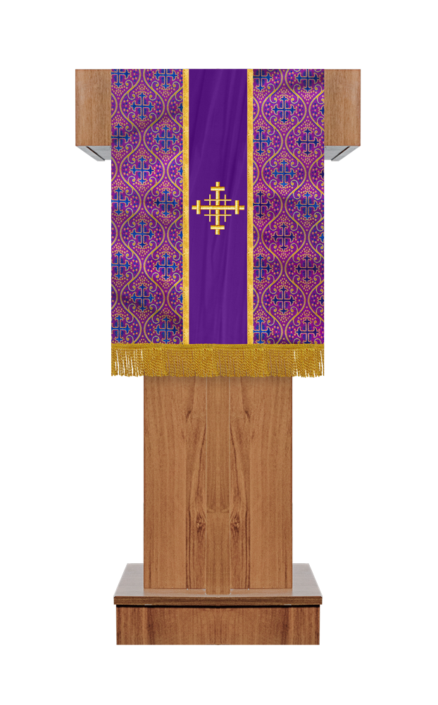 PULPIT/LECTERN WITH SPIRITUAL MOTIF