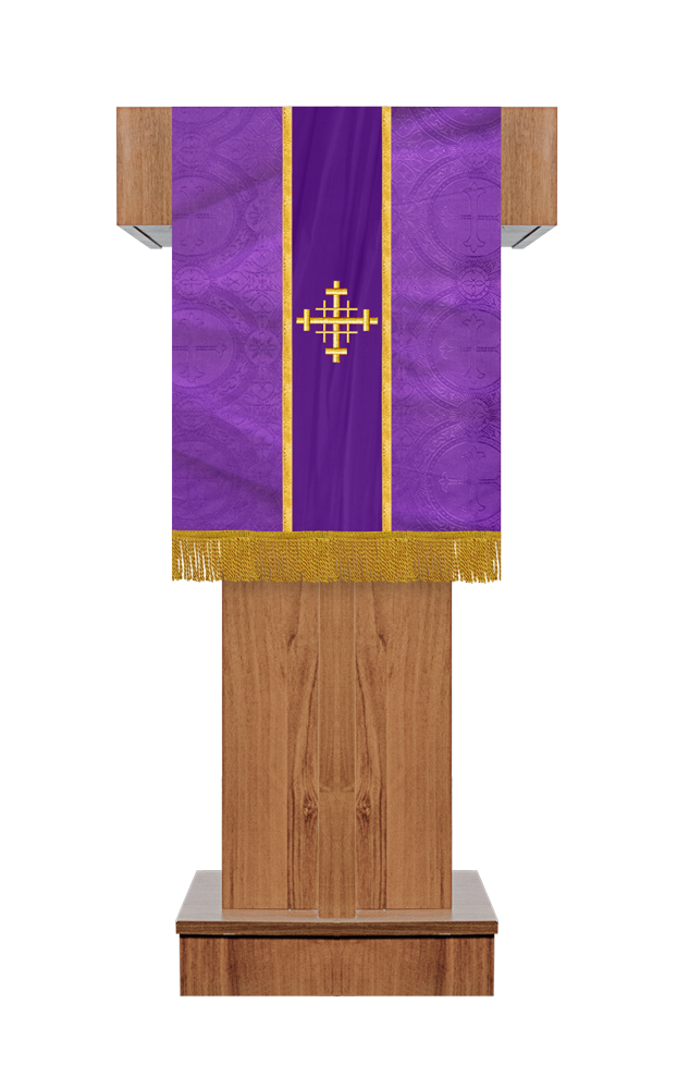 PULPIT/LECTERN WITH SPIRITUAL MOTIF