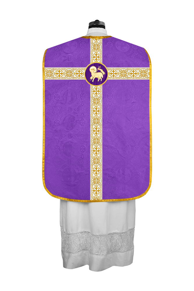 Fiddleback Vestment adorned with lace