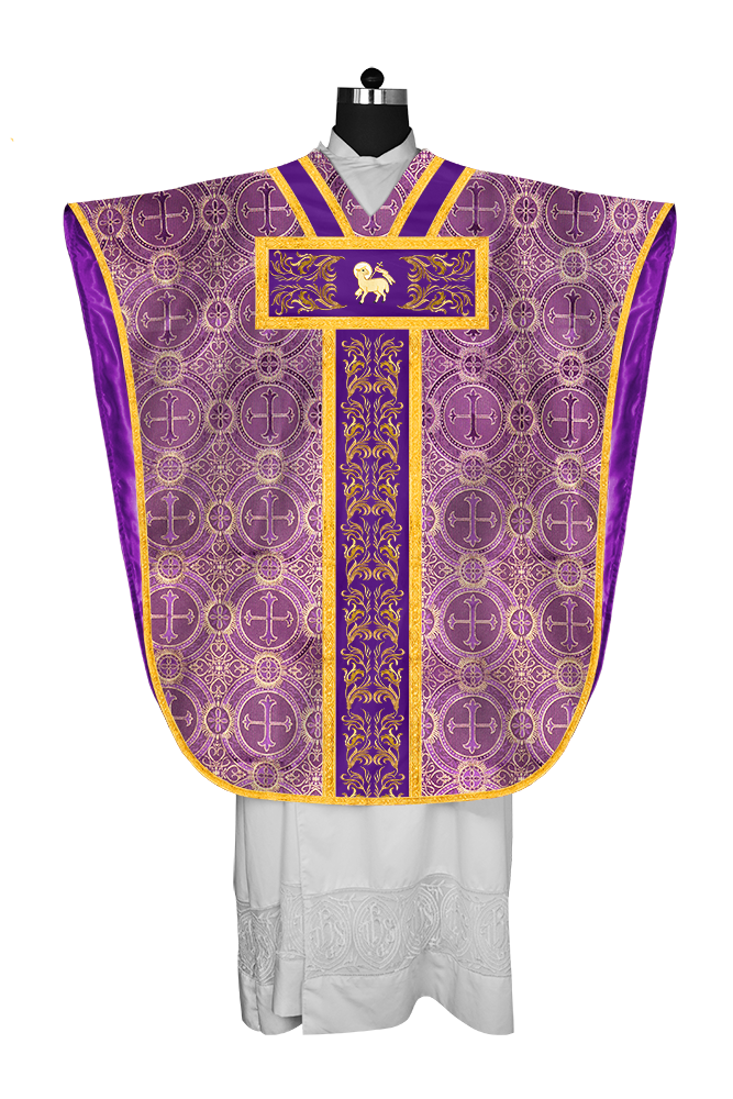 ST PHILIP NERI CHASUBLE WITH ADORNED LACE