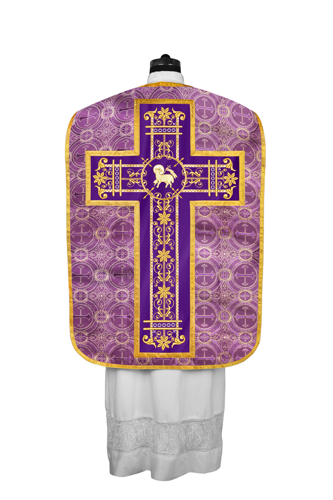 Roman embroidered chasuble vestment - Contemporary collection