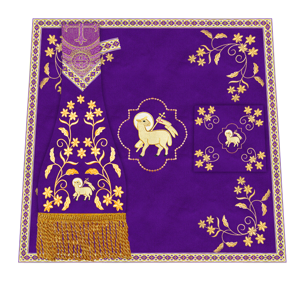 Floral Embroidery Spiritual Mass Set