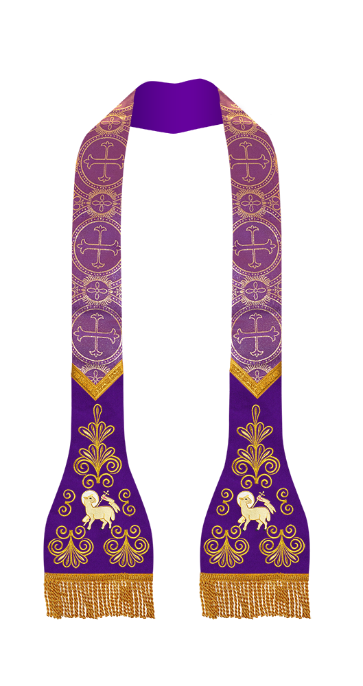 Roman stole with golden embroidery - Flourish collection