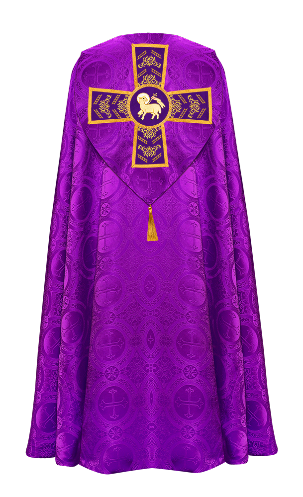 GOTHIC COPE WITH EMBROIDERED ORPHREY