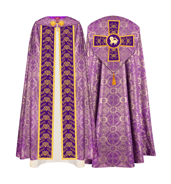 GOTHIC COPE WITH EMBROIDERED ORPHREY