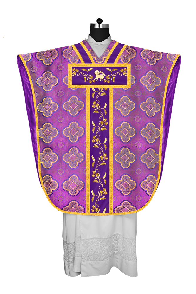 BORROMEAN CHASUBLE WITH FLORAL DESIGN