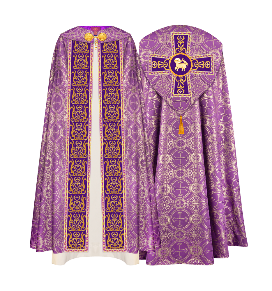 GOTHIC COPE VESTMENTS WITH ADORNED ORPHREY