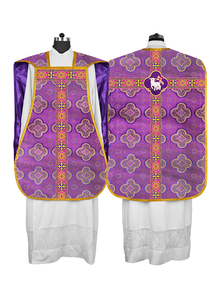 Roman Fiddleback with Woven Braided Trims