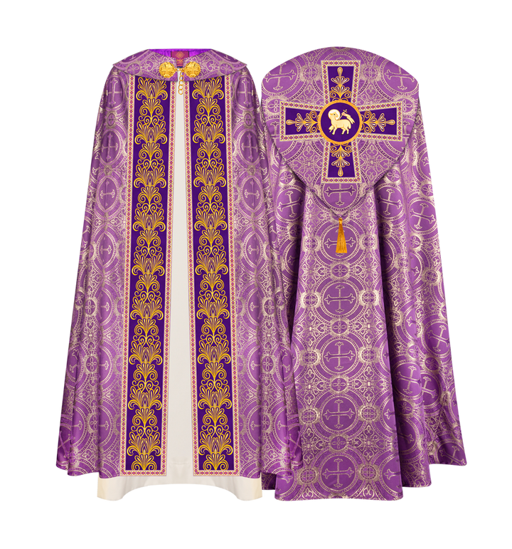 Gothic Cope vestments with Spiritual Motifs and Trims