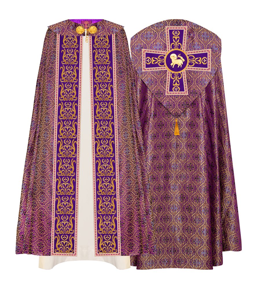 GOTHIC COPE VESTMENTS WITH ADORNED ORPHREY
