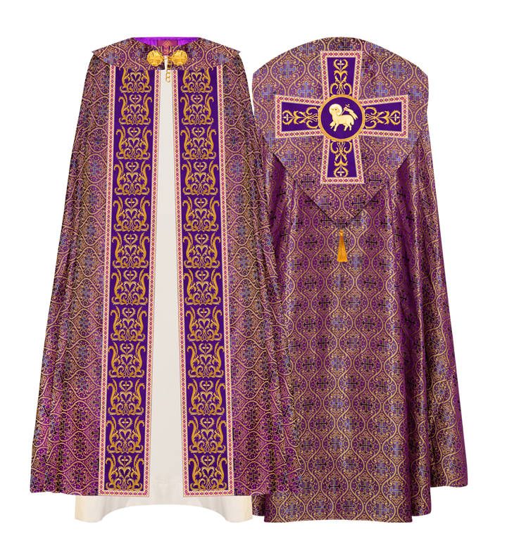 GOTHIC COPE VESTMENTS WITH ADORNED ORPHREY