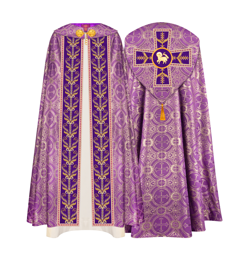 GOTHIC COPE VESTMENTS ADORNED WITH DETAILED BRAIDS