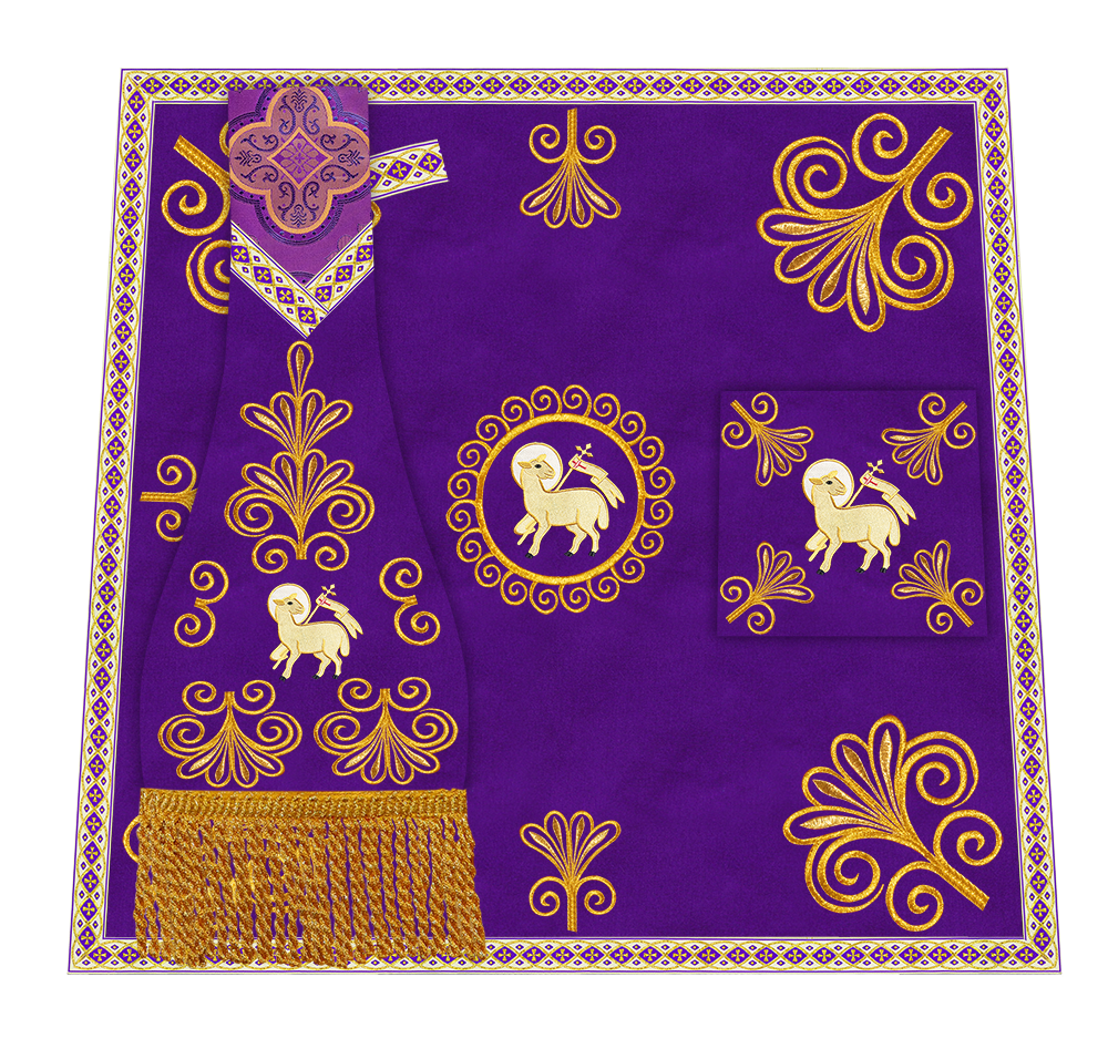 Ornate Embroidery Mass Set with Motif