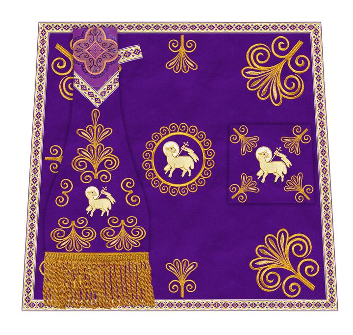 Ornate Embroidery Mass Set with Motif