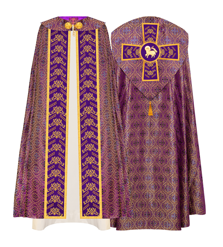 GOTHIC COPE WITH EMBROIDERED ORPHREY