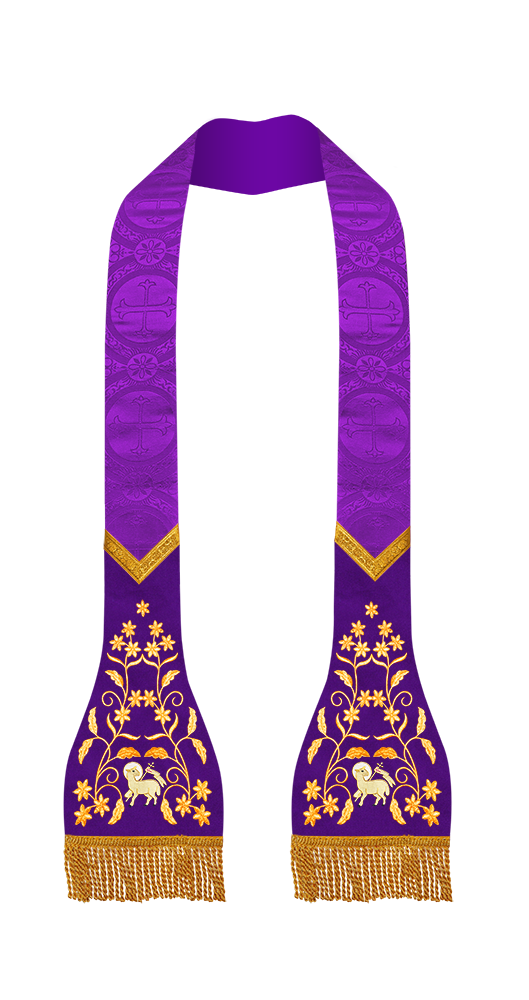 Solemn Roman Stole Vestments - Floral collection